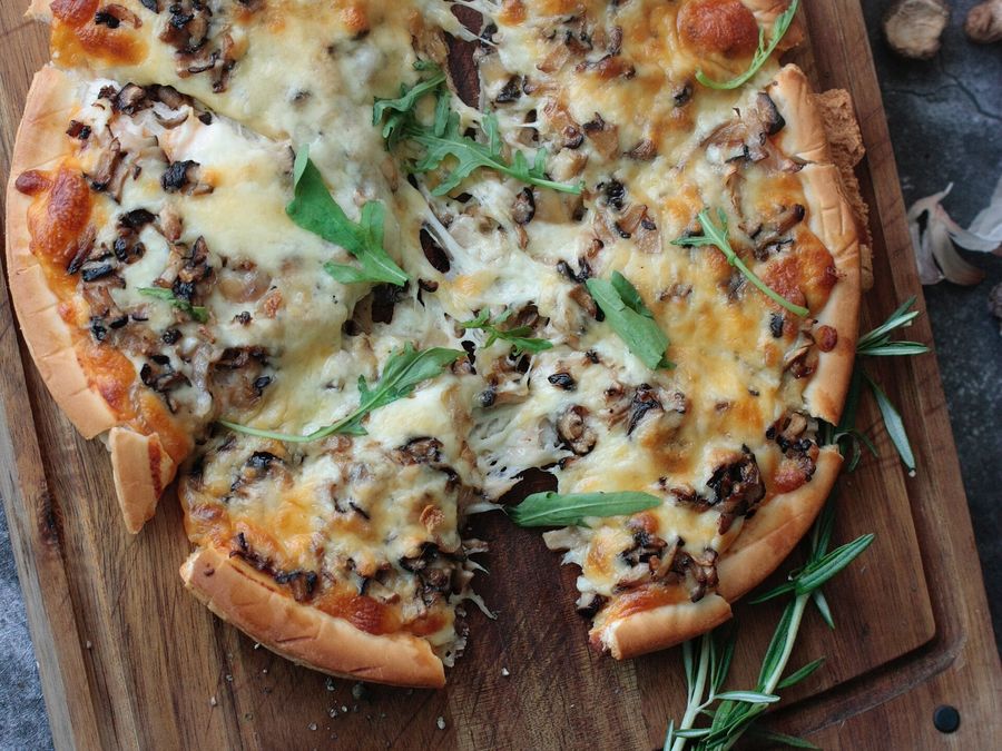 Mushroom and rosemary pie