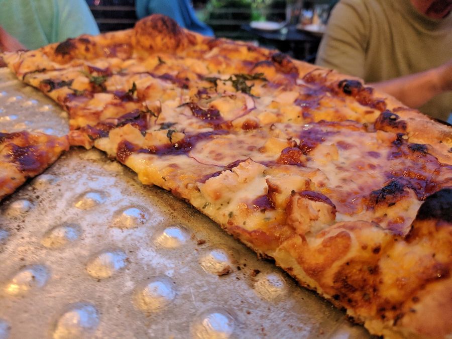 Sheet pan pie by the slice